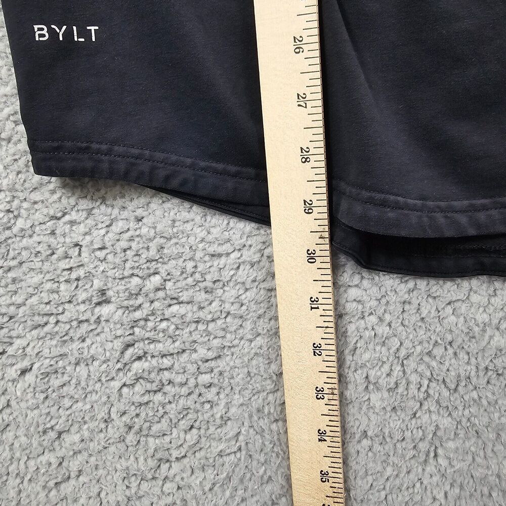 BYLT Drop Cut Performance Men's Black Short Sleeve T-Shirt Size L - Picture 9 of 11
